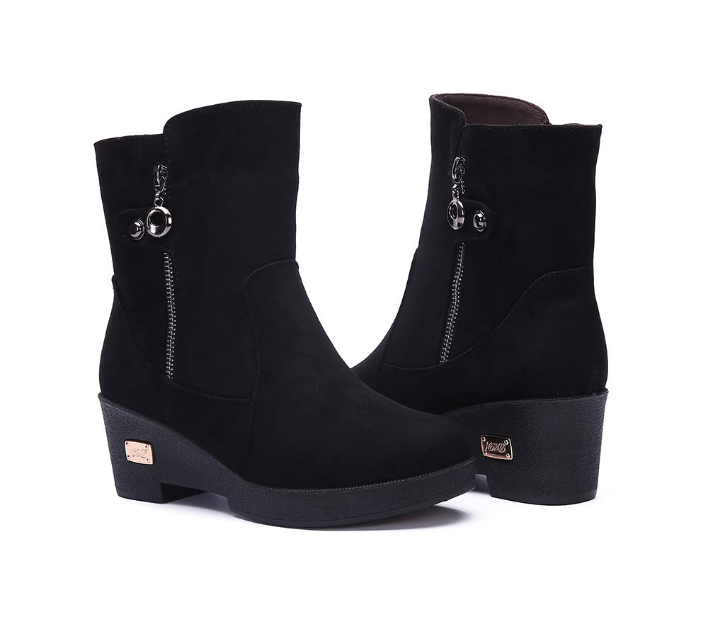 Gaatpot Women's Winter Boots with Fur Lining - Warm Snow Boots for Outdoor Activities, Ankle Booties for Cold Weather, Available in Multiple Sizes - Perfect for Snowy Days, Hiking, and Winter Fashion