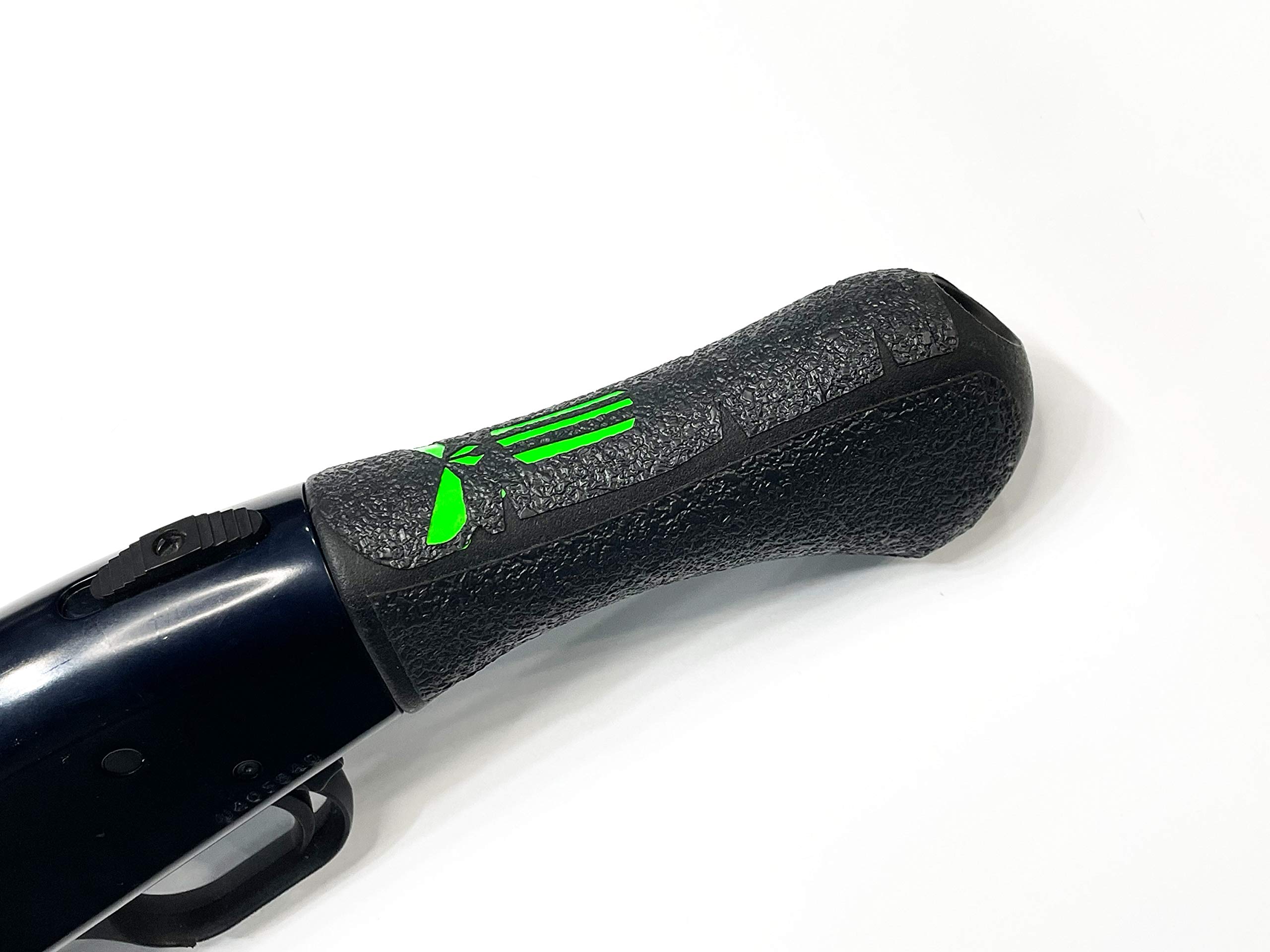 HandleItGrips Non-Slip Grip Tape for Shockwave Skull with Green Insert - Enhanced Firearm Control for Tactical Shooting & Home Defense