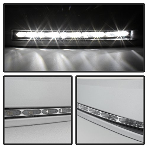 Tundra LED Daytime Running Lights - XSP-X Model Style with Silver Bezel | DRL Lights for Improved Visibility & Safety | Perfect for Off-Roading, Daily Commuting & Night Driving