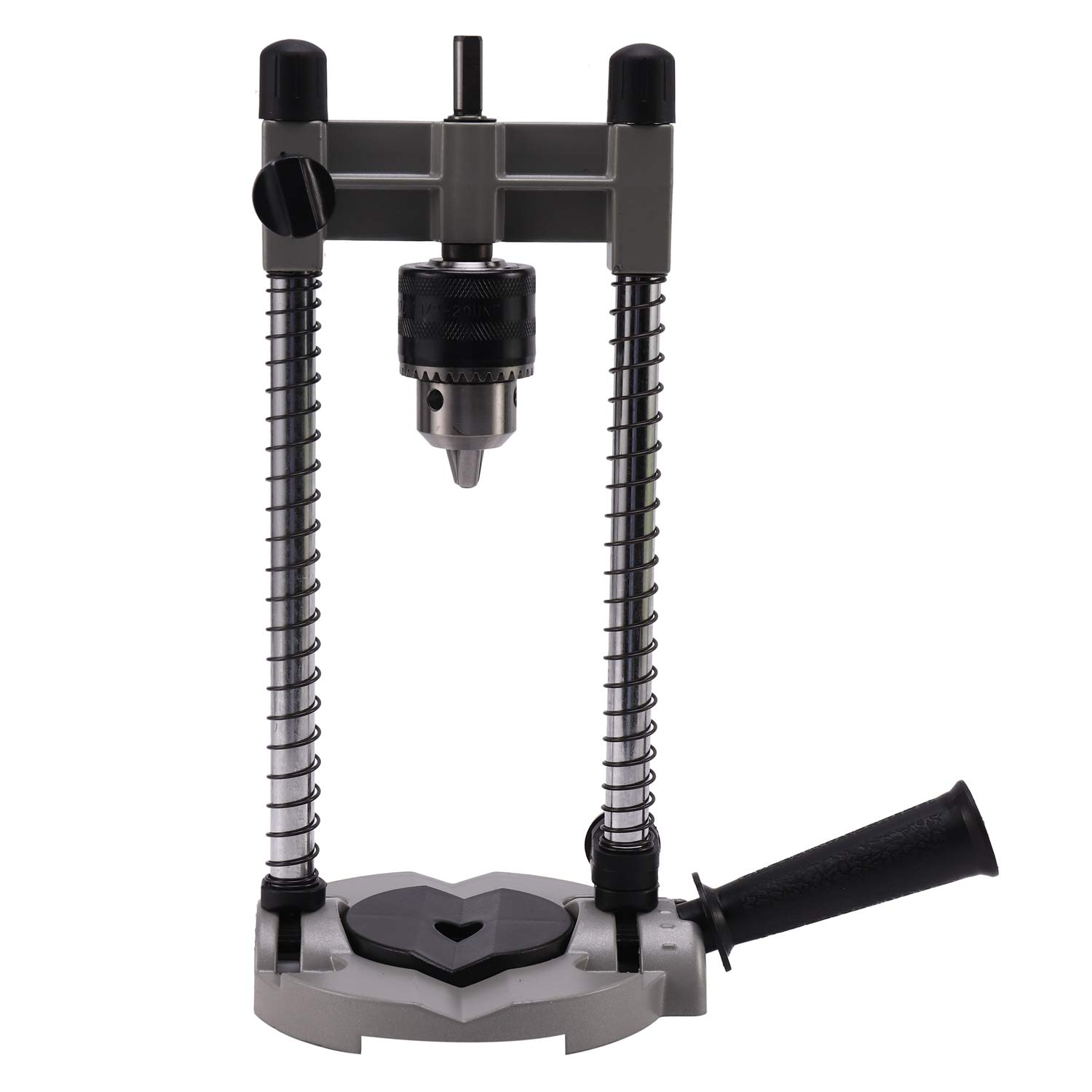 YHJIC 1 Pcs Adjustable 45-90° Angle Drill Guide Stand with Chuck Holder - Multifunctional Drill Attachment for Electric Drills - Perfect for Woodworking, Metal Drilling & DIY Home Projects