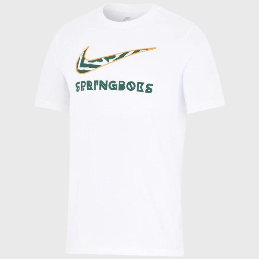 Nike Springboks Men's Graphic T-Shirt - White Cotton Short Sleeve Tee for Casual Wear & Sports Fans | Perfect for Everyday Outfits, Gym, and Fan Gear