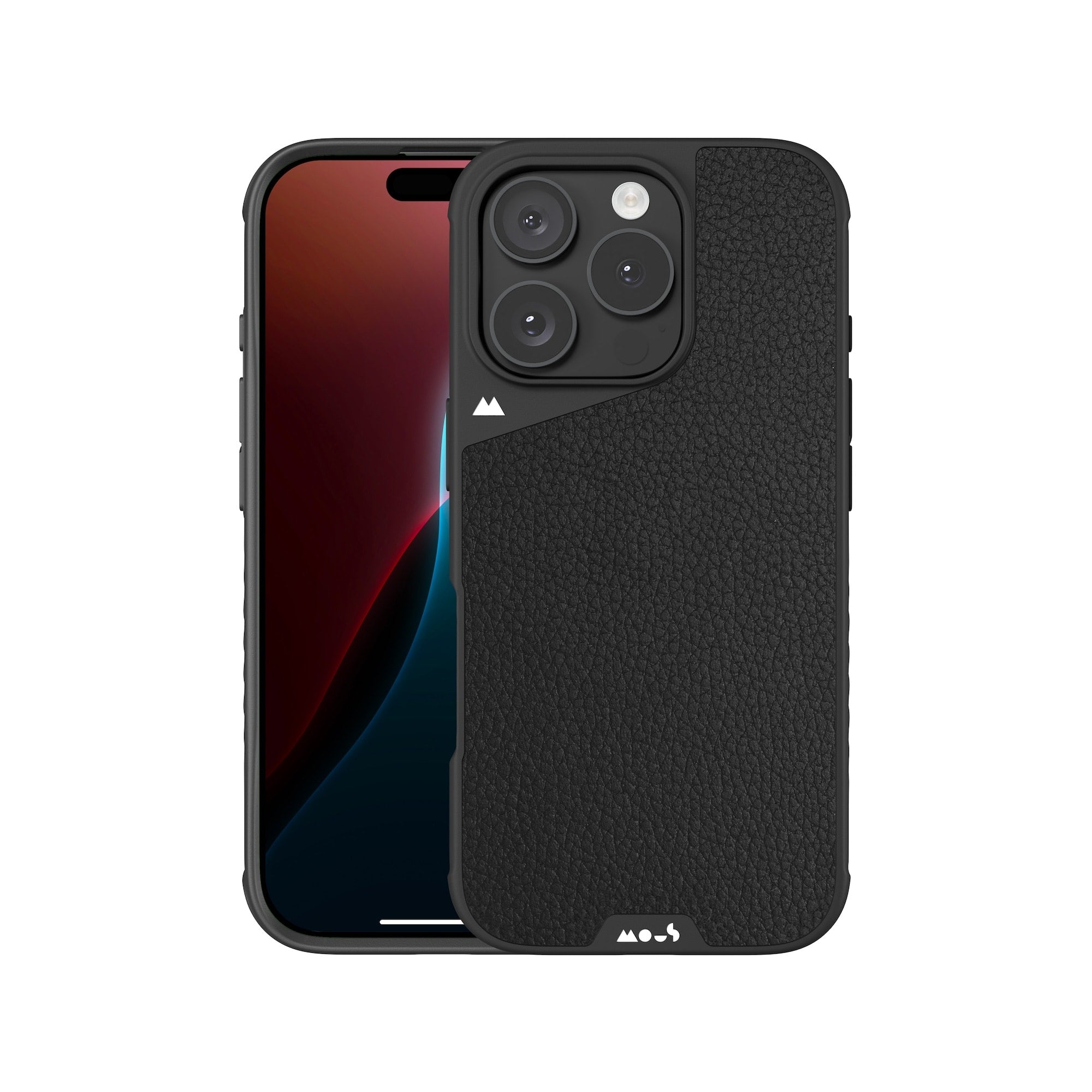 Premium MagSafe® Compatible Black Leather Phone Case for iPhone 14/13/12 Series - Slim Protective Cover with Magnetic Alignment - Perfect for Work, Travel & Everyday Use
