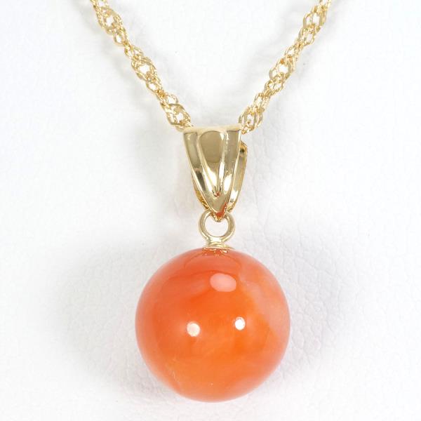 18K Yellow Gold Coral Necklace for Women - Elegant Handmade Jewelry Gift for Birthday, Anniversary & Valentine's Day | Perfect for Beach Weddings, Summer Parties & Special Occasions