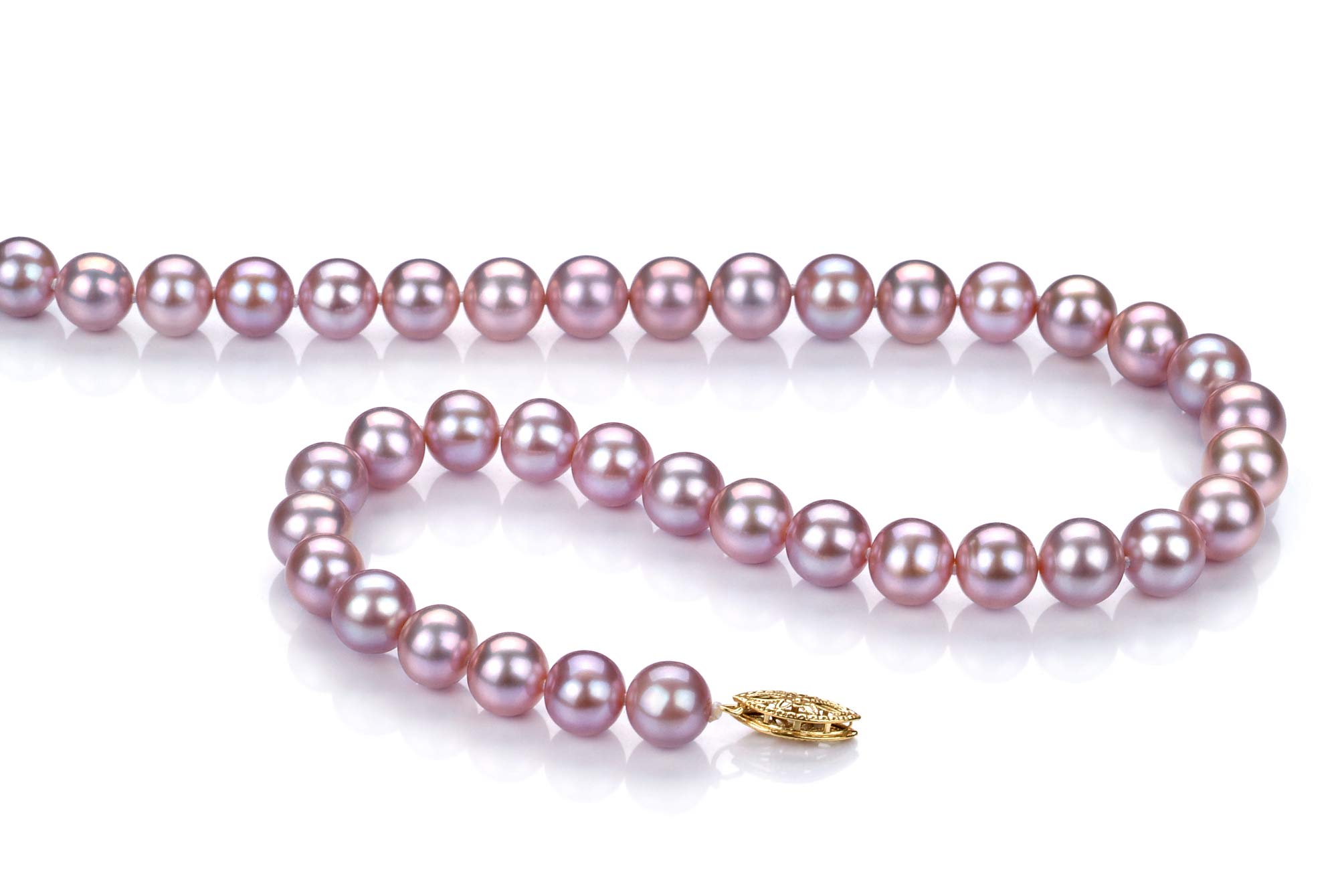 7-8mm AA Quality Lavender Freshwater Cultured Pearl Necklace for Women - Elegant Jewelry Gift for Weddings, Anniversaries & Special Occasions