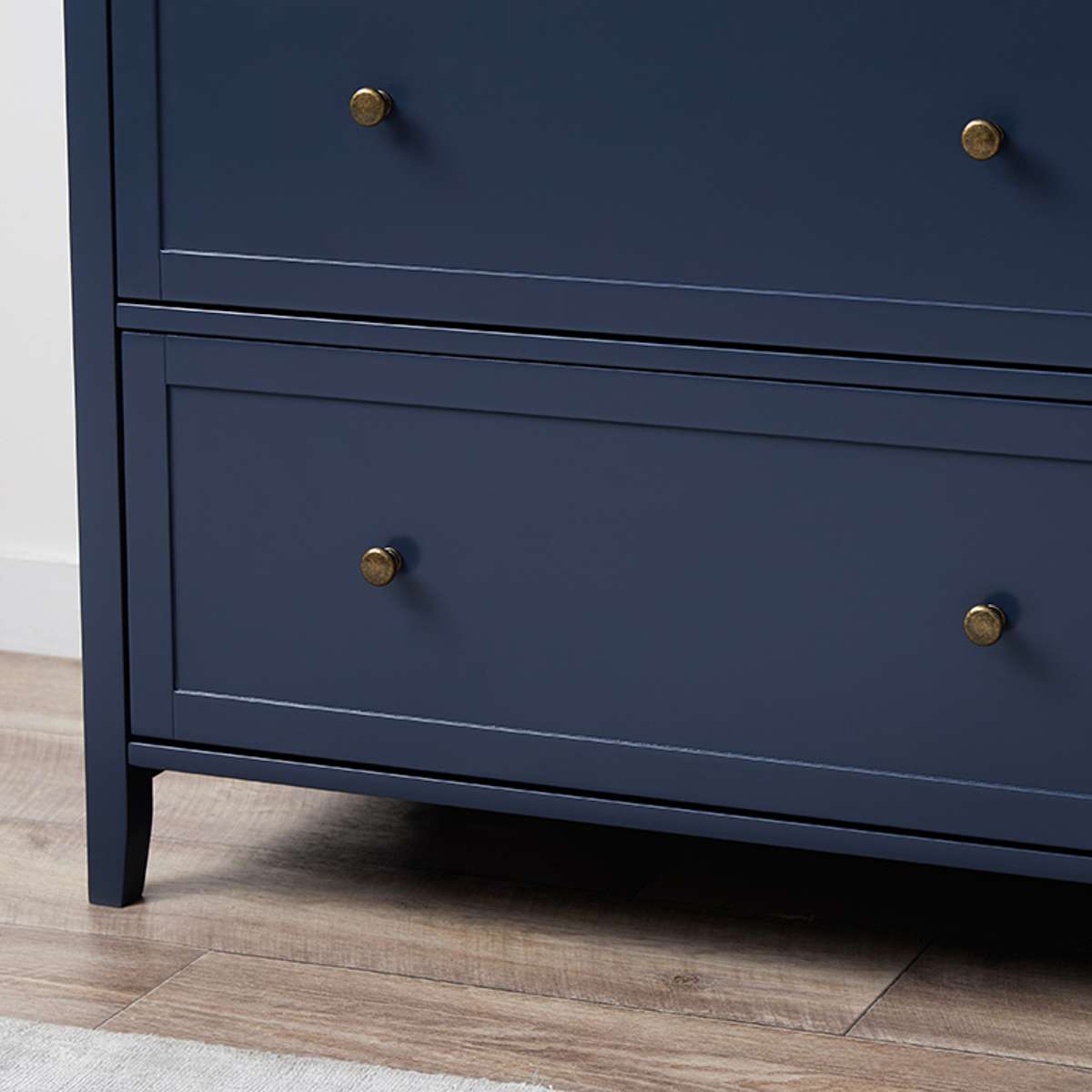 Cove Tallboy Dresser - Midnight Black Wooden Chest of Drawers for Bedroom Storage & Organization | Perfect for Modern Home Decor & Closet Space Saving