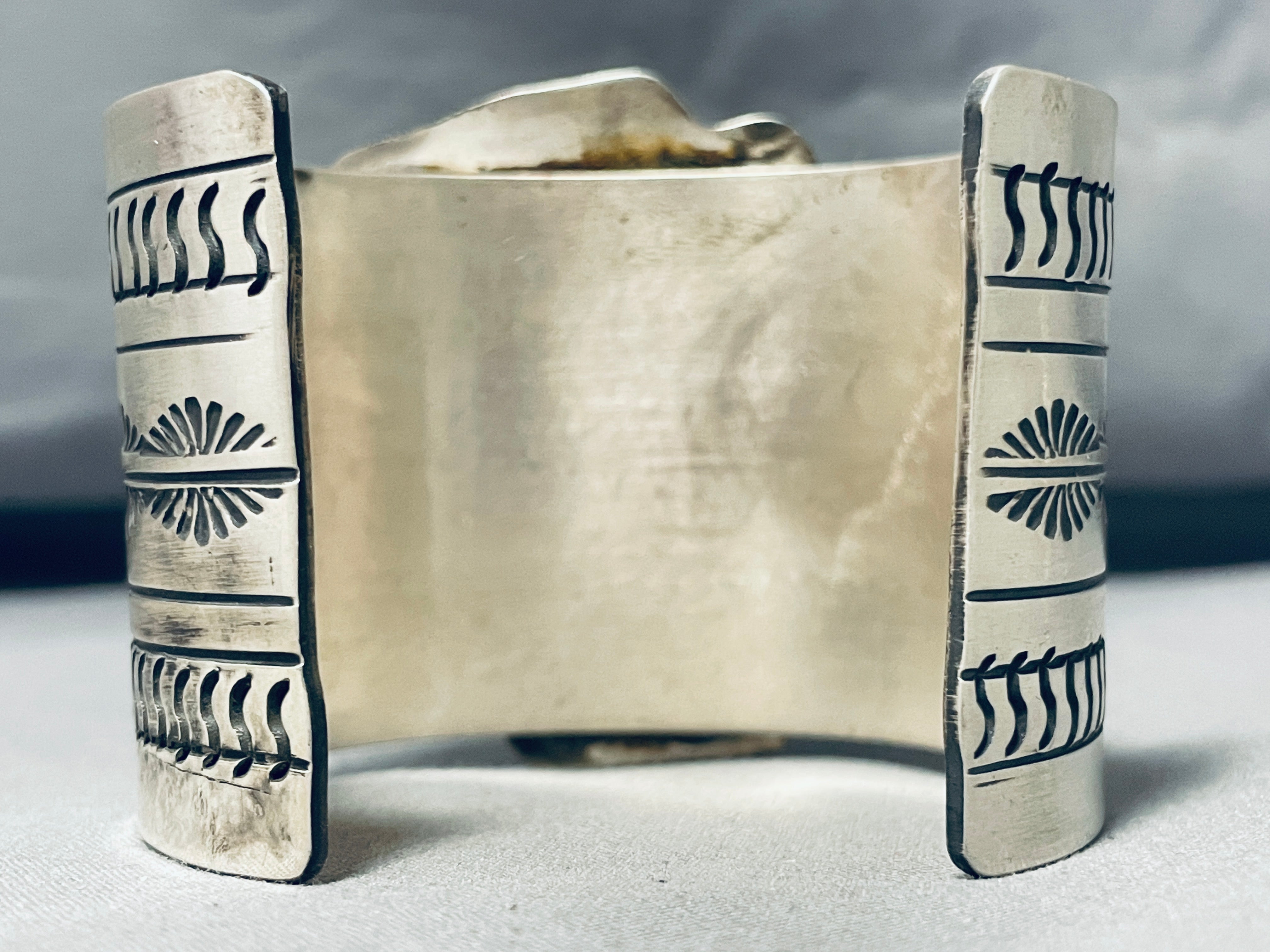158g Stunning Native American Navajo Morenci Turquoise Sterling Silver Bracelet - Handmade Jewelry for Women, Boho Chic Accessory for Casual & Formal Wear