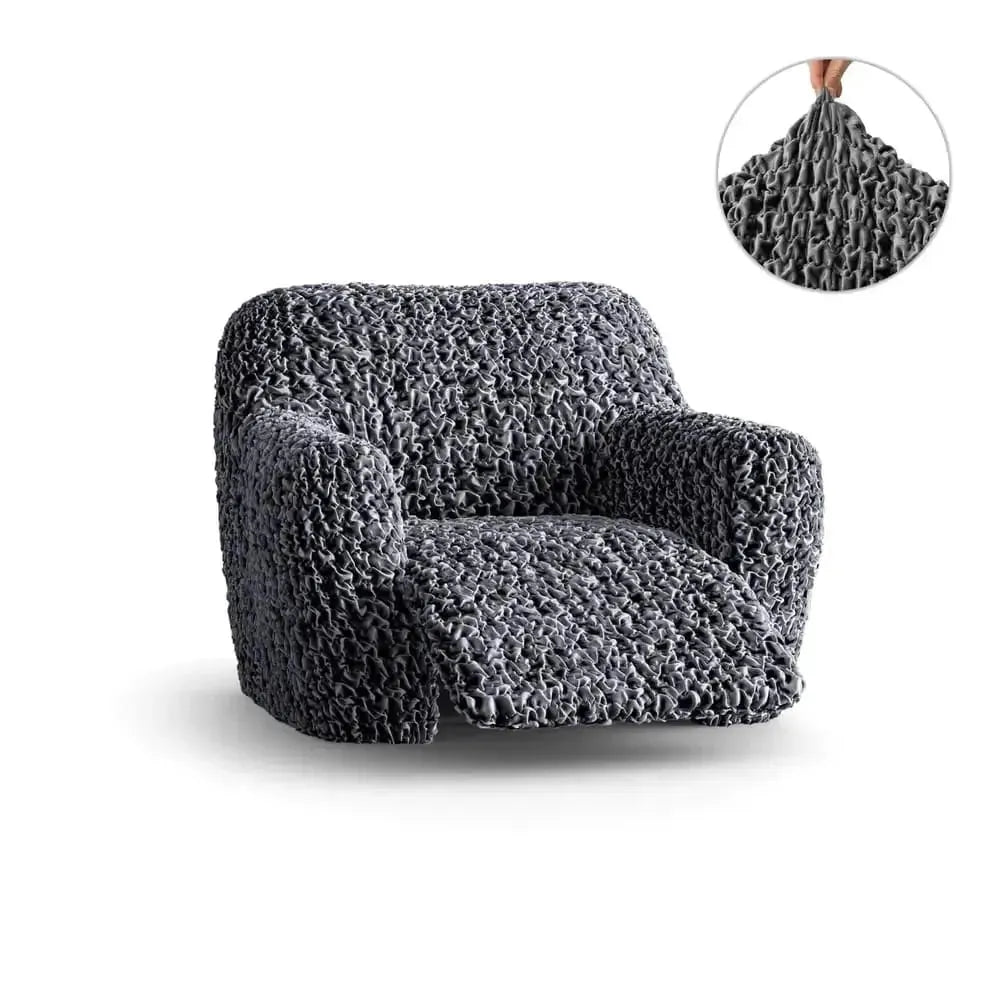 Fuco Velvet Reclining Armchair Slipcover - Soft Stretch Fabric Cover for Living Room, Bedroom, Home Theater - Easy Wash & Perfect Fit