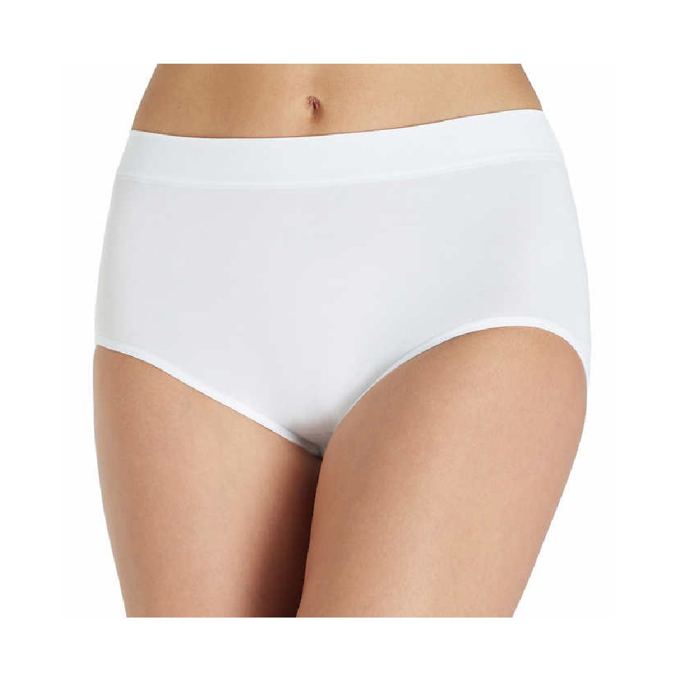 Carole Hochman Women's Silky Soft Seamless Full Coverage Modern Brief Panties - 5 Pack Multipack (Regular & Plus Sizes) - Comfortable Everyday Wear for Work, Travel & Lounge