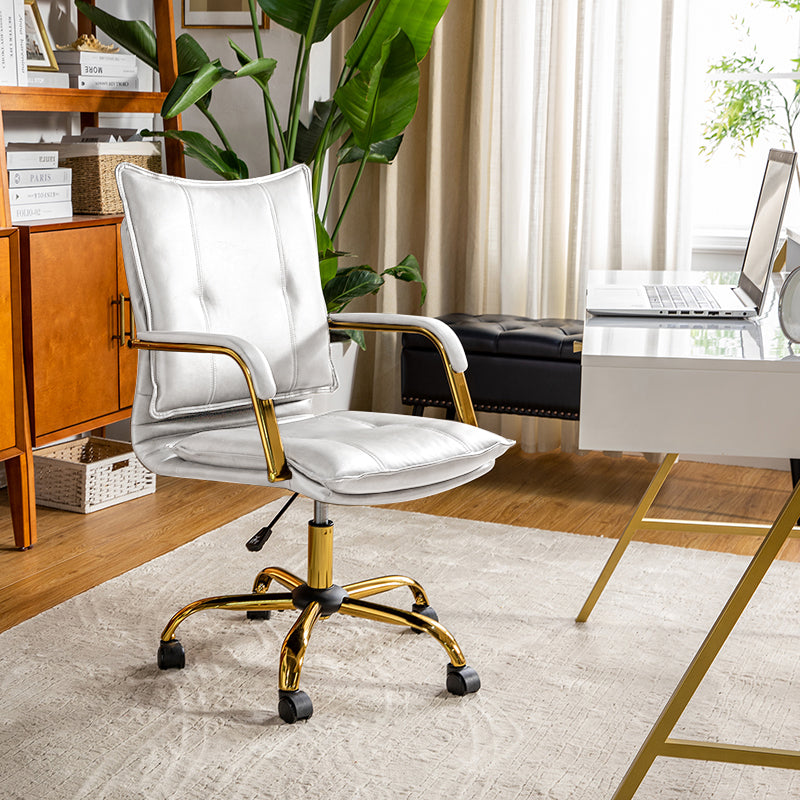 Stylish Michele Vegan Leather Task Accent Chair - Modern Office & Living Room Furniture for Home & Workspace