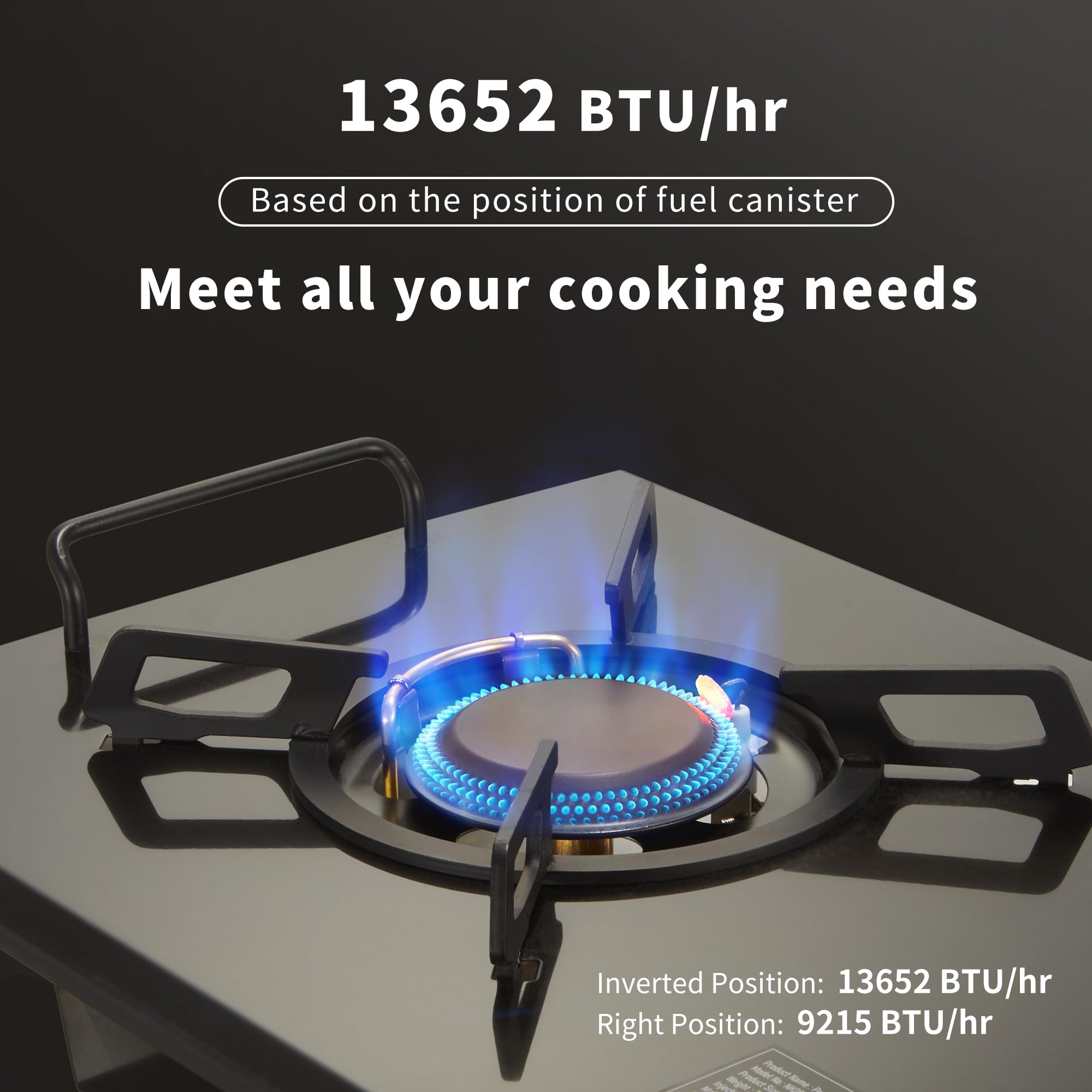 Naturehike Portable Folding Isobutane Camping Stove for IGT Table - Compact Gas Burner with Carry Bag - Perfect for Outdoor Cooking, Car Camping, Tailgating & Backpacking Adventures