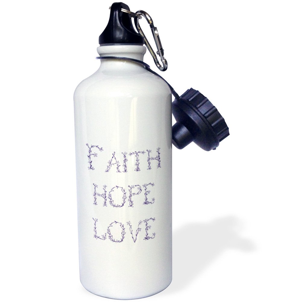 3D Rose Golden Scarab Beetle Sports Water Bottle - 21 oz Insulated Stainless Steel Water Bottle for Gym, Hiking & Outdoor Activities - BPA Free White Water Bottle with Leakproof Lid