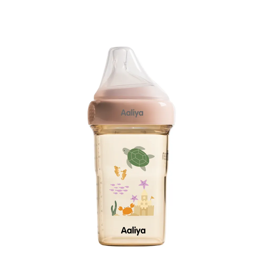 Hegen Baby Bottle - Customizable & Leak-Proof for Newborns & Infants | Perfect for Breastfeeding, Travel & Daycare Use