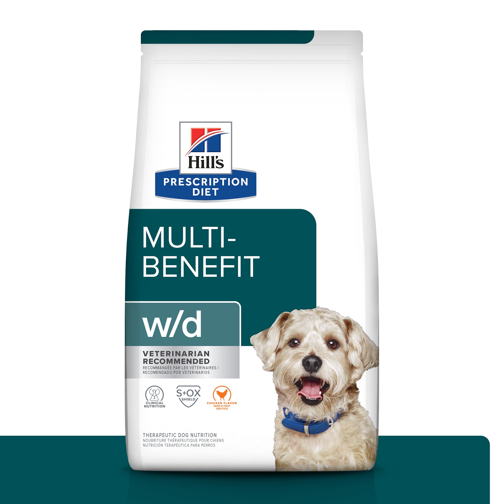 Hill's Science Diet Canine W/D Weight Management Dry Dog Food - High Fiber for Digestive Health & Weight Control - Ideal for Overweight or Less Active Dogs