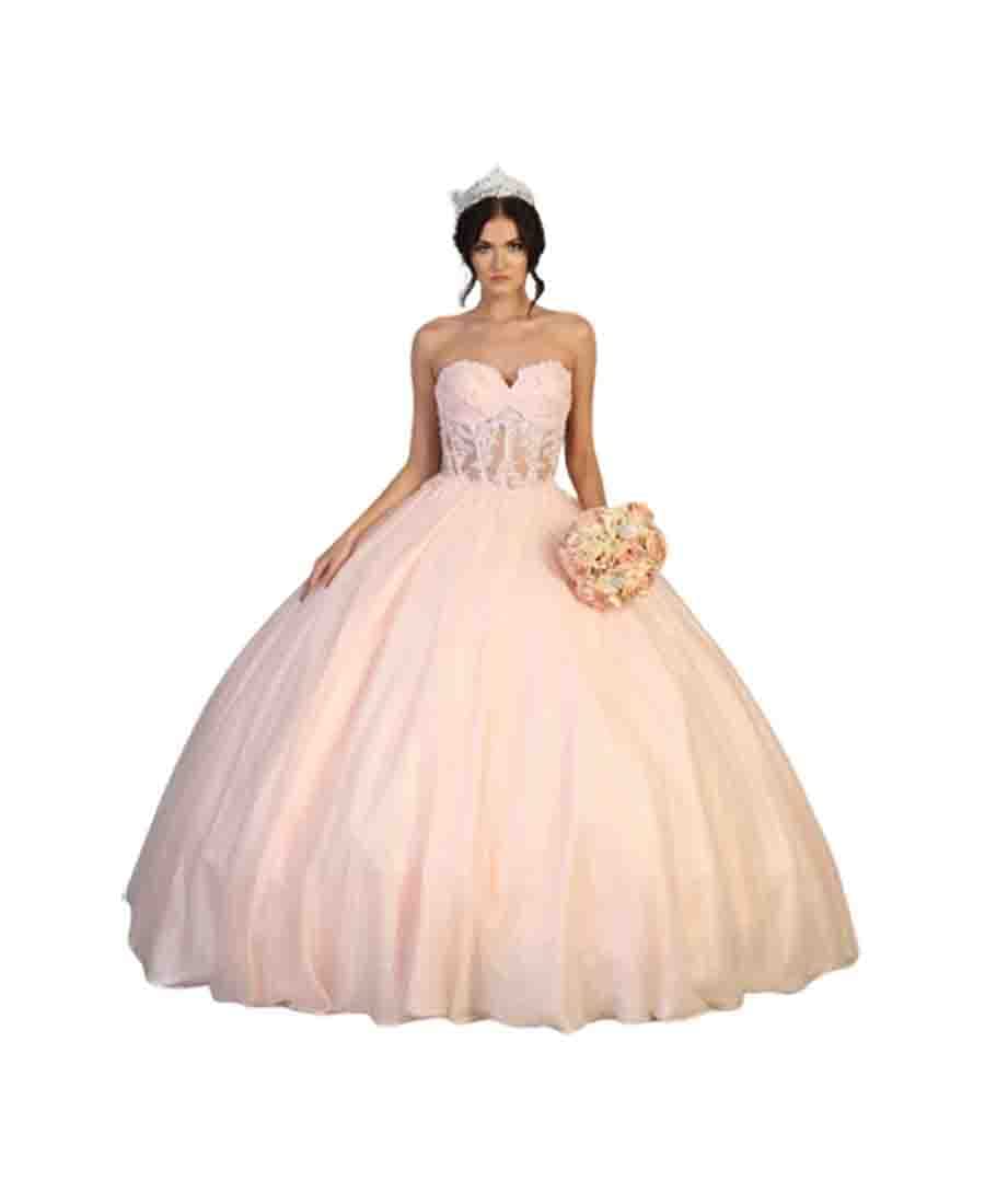 Elegant Sweet 16 Ball Gown Dress for Teens - Plus Size Formal Prom Gown FDS141 | Perfect for Quinceañera, Homecoming, Prom & Special Occasions