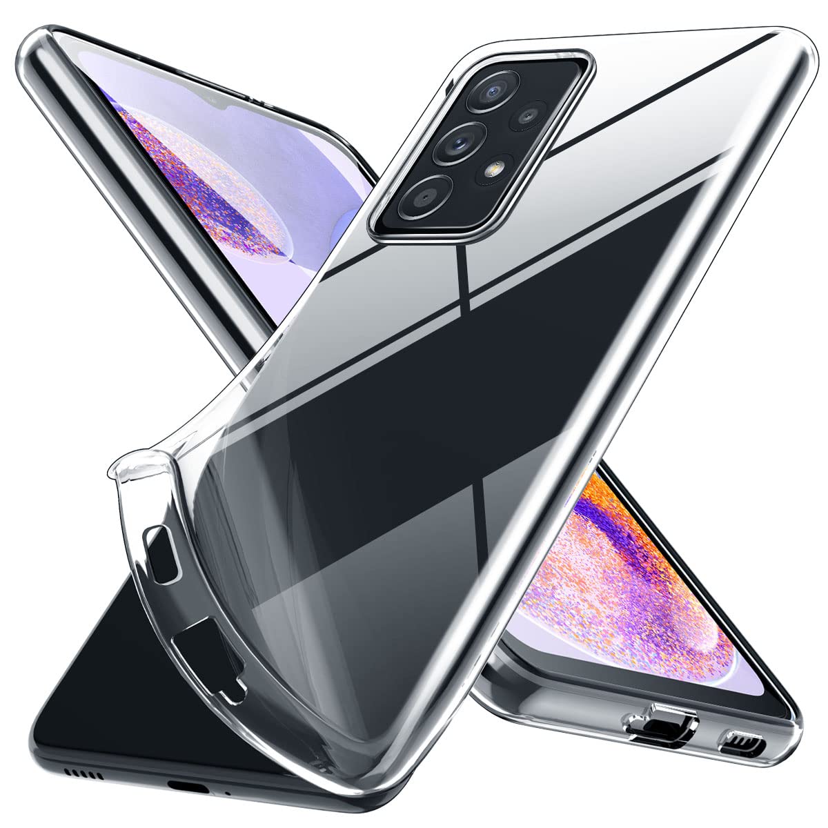 Crystal Clear Samsung Galaxy A23 5G Case - Soft Slim Fit Transparent TPU Protective Cover | Shockproof & Anti-Scratch | Perfect for Everyday Use, Work & Travel