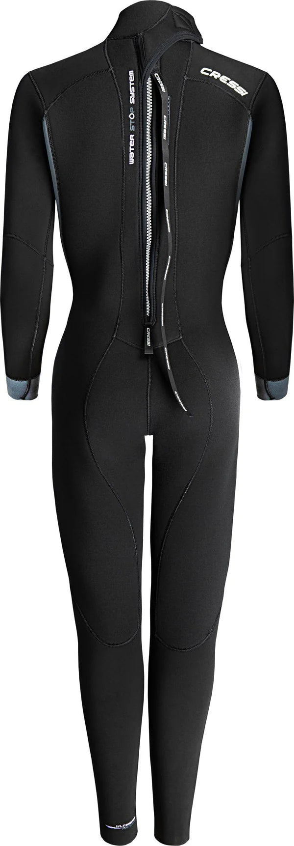 Cressi Fast Full Wetsuit for Scuba Diving & Spearfishing - 3mm Neoprene Thermal Protection for Men & Women - Perfect for Cold Water Surfing, Snorkeling & Water Sports