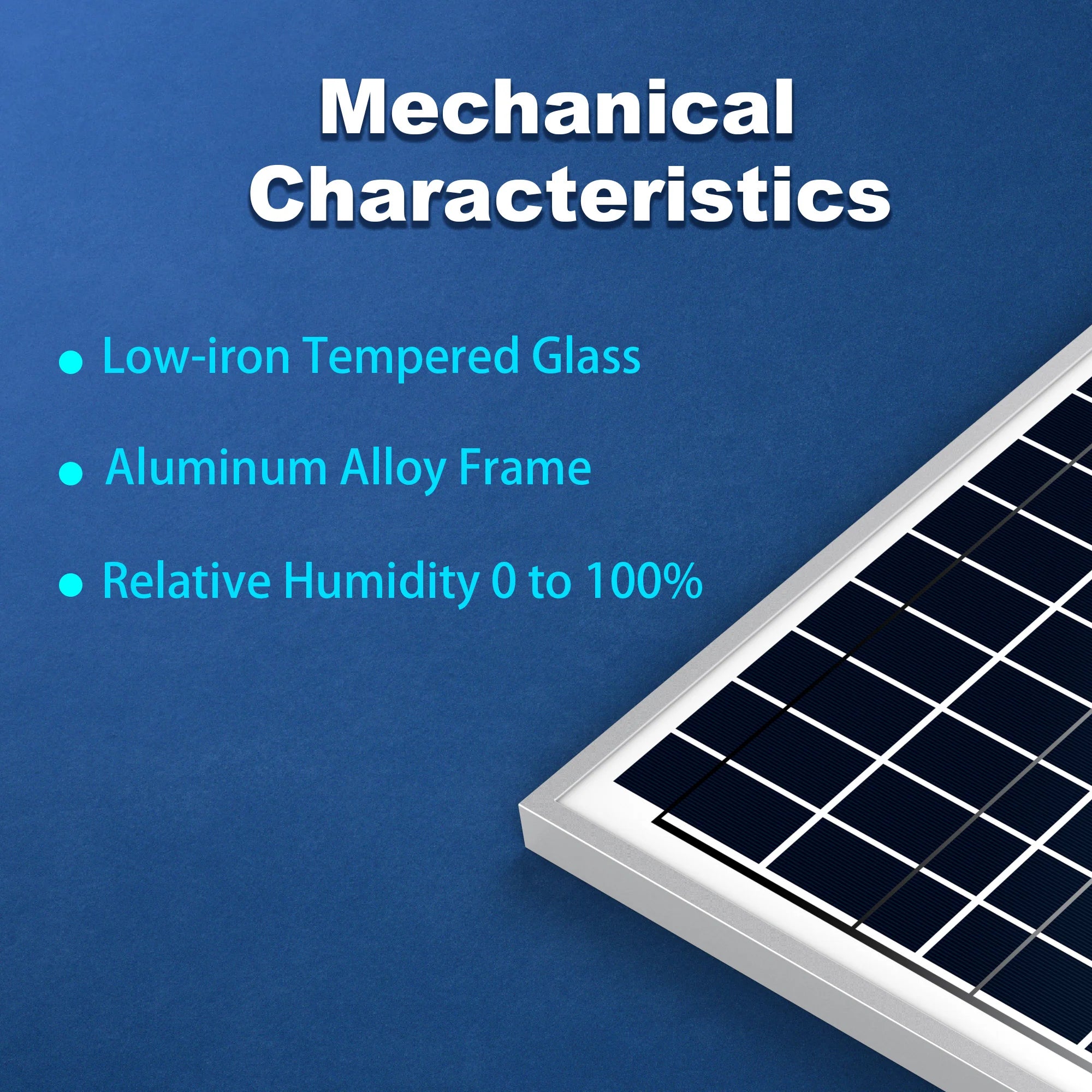 ACOPOWER 35W 12V Polycrystalline Solar Panel for RV, Boat, Off-Grid Power - High Efficiency Portable Solar Charging Solution