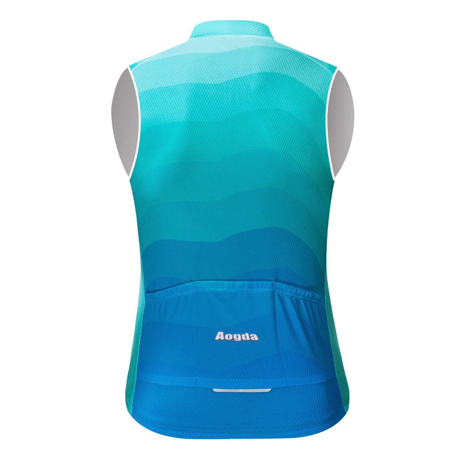 **Aogda Men's Cycling Vest - Breathable Sleeveless Bike Jersey for Road & Mountain Biking - Perfect for Team Rides, Training & Outdoor Sports**