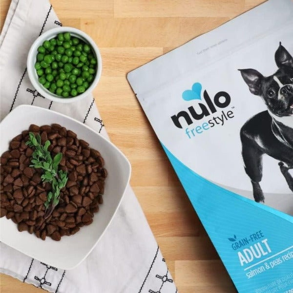 Nulo Freestyle Adult Salmon & Peas Recipe Dry Dog Food - 24lb Bag | High Protein Grain-Free Kibble for Medium & Large Breed Dogs | Perfect for Active Pets & Daily Feeding
