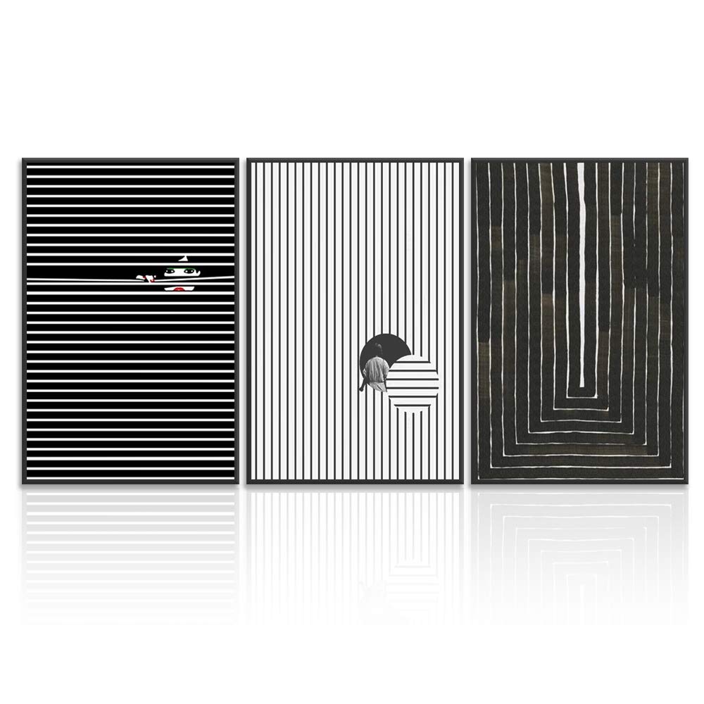 Wall26 3-Panel Framed Canvas Wall Art - Modern Cityscape Building Theme Print for Living Room & Bedroom Decor - 24x36 Inch Ready to Hang - Perfect for Home, Office & Apartment Decoration