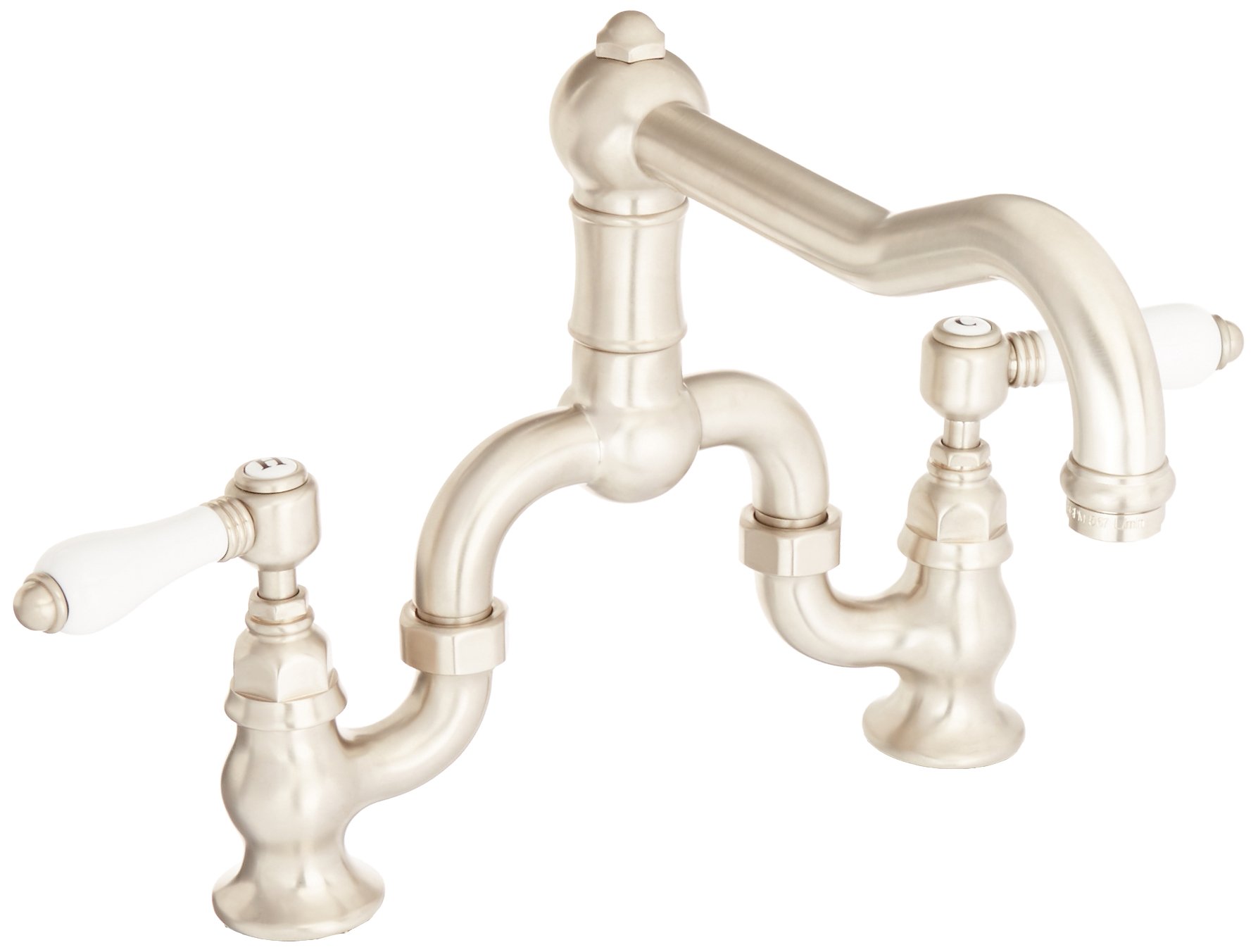 ROHL A1420LPSTN-2 Premium Kitchen Faucet in Satin Nickel Finish - Modern Pull-Down Sprayer for Easy Cooking & Dishwashing