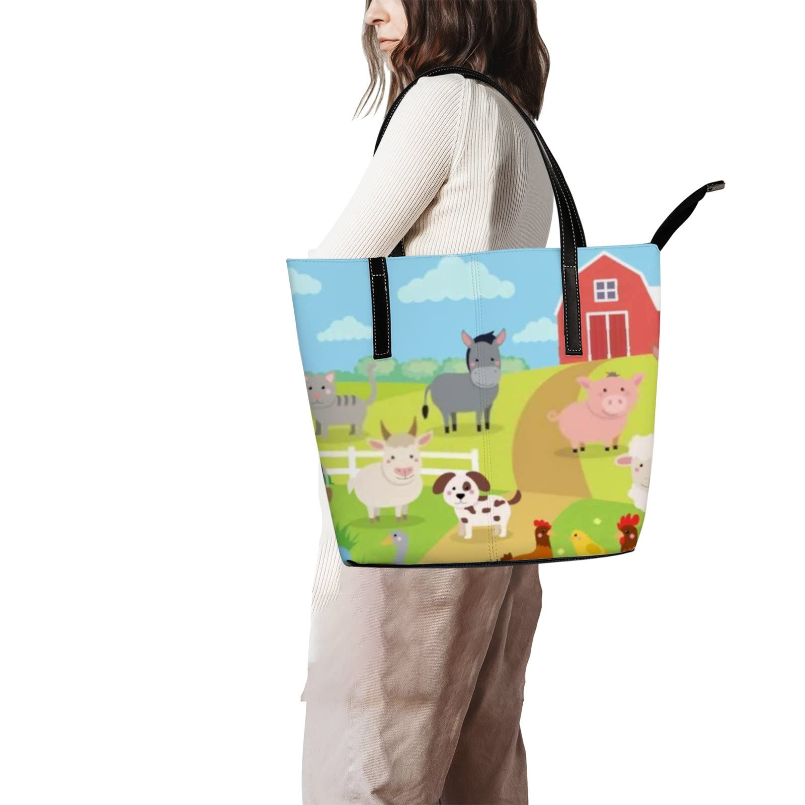Premium Genuine Leather Tote Bag for Women - Stylish Crossbody Handbag with Adjustable Strap, Spacious Work Tote for Office, Travel & Daily Use | Durable & Fashionable Women's Shoulder Bag