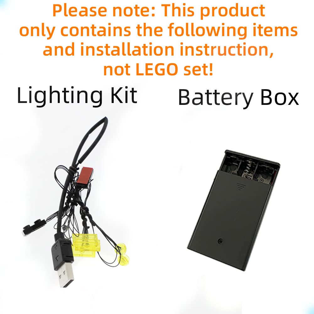 LED Light Kit for Lego Fawkes & Dumbledore's Phoenix - Compatible with 76394 Set (Model Not Included) | Enhance Your Harry Potter Lego Display with Magical Lighting Effects