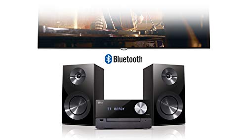 LG CM2460DAB Premium Micro Hi-Fi Audio System with CD Player, Bluetooth, and DAB Radio - Perfect for Home Entertainment, Bedroom, and Office Use