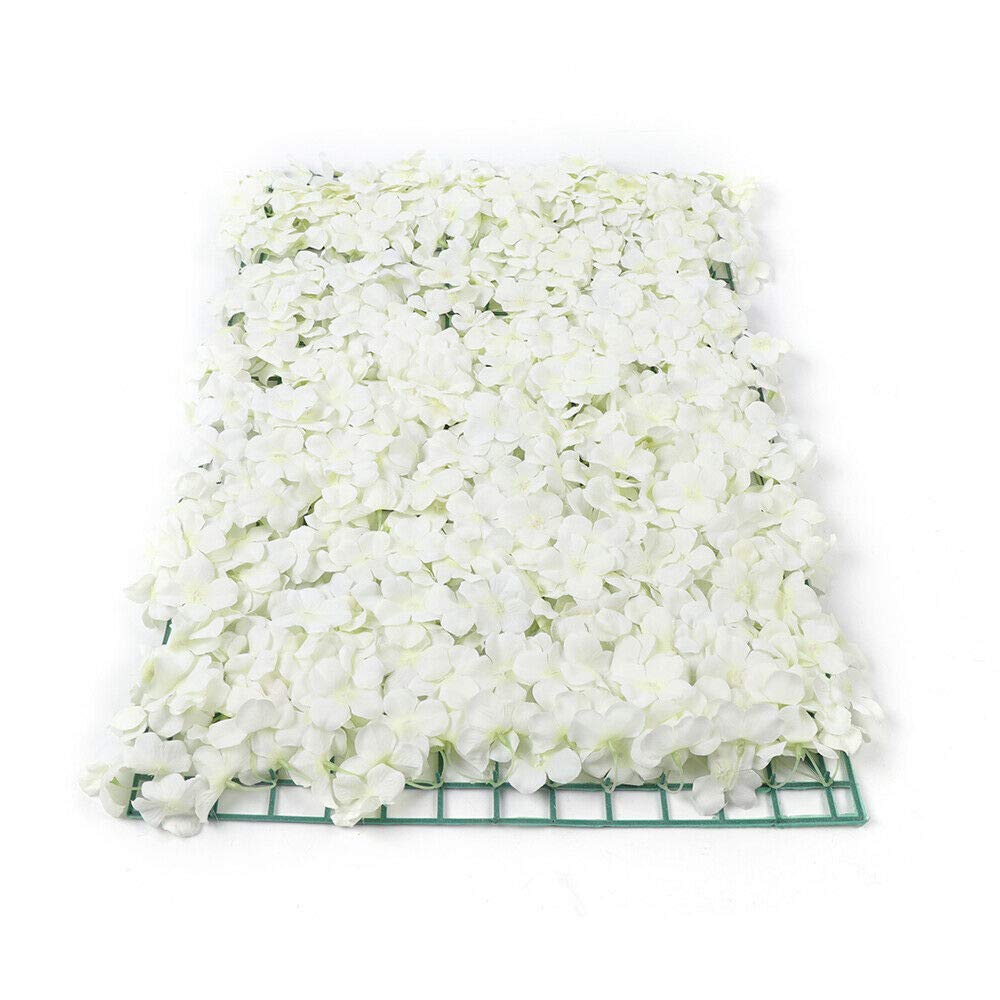 10/20 PCS Artificial Flower Wall Backdrop Panel - 16x24 Inch Romantic Floral Decor for Wedding, Party, Christmas | Home & Event Decoration | White & Pink Options | Perfect for Photo Booths, Baby Showers & Bridal Showers