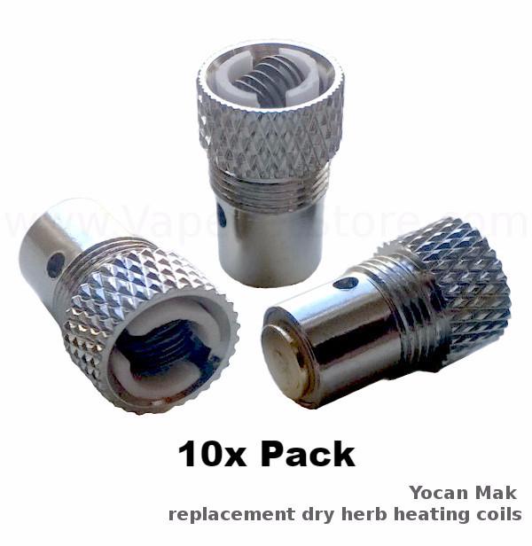 Yocan Mak Dry Herb & Wax Vape Coils - Replacement Atomizers for Vaporizers | Perfect for On-the-Go Vaping & Home Use