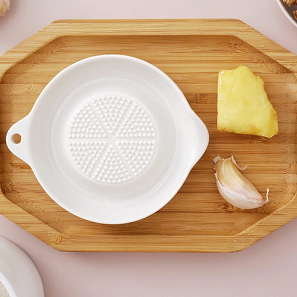 Premium Ceramic Grater Plate for Garlic, Onion & Cheese - Multipurpose Kitchen Tool for Cooking, Baby Food Prep & Meal Garnishing | Durable Porcelain Grinder for Easy Food Preparation & Healthy Eating