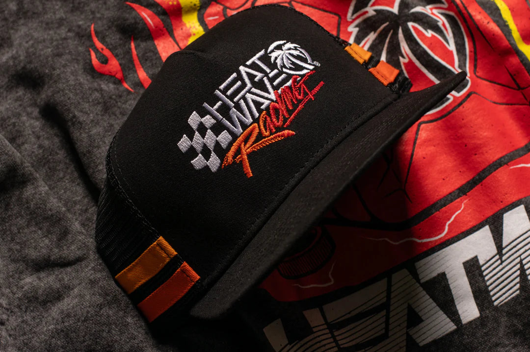 HWV Racing Gradient Trucker Hat - Adjustable Snapback Cap for Men & Women - Stylish Outdoor Sports & Casual Wear