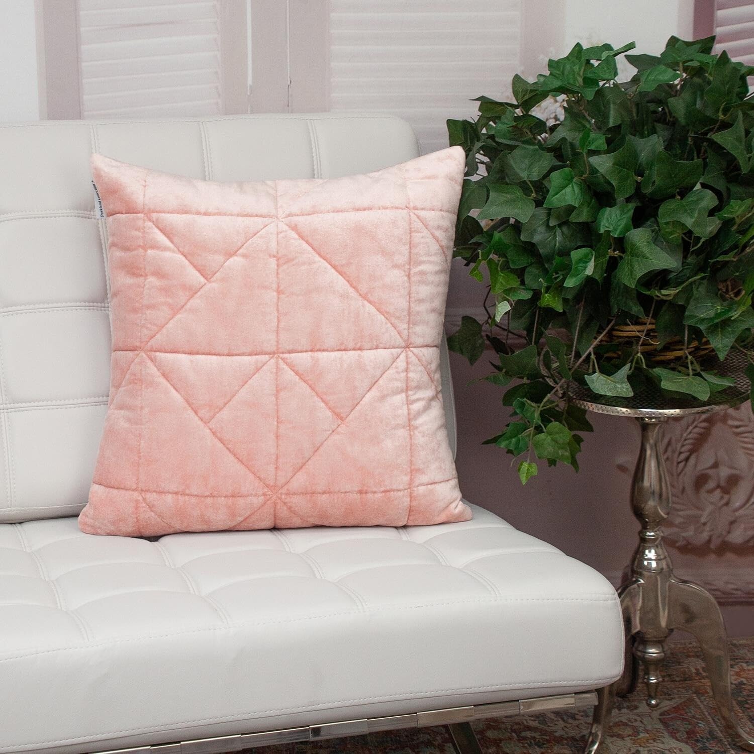 Zoe Transitional Pink Throw Pillow - Soft Decorative Cushion for Sofa, Bed & Home Decor - Perfect for Living Room, Bedroom & Nursery Accents