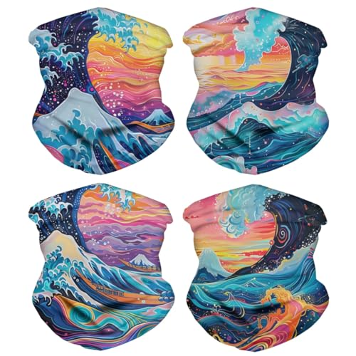 4pcs Hokusai Off Kanagawa
