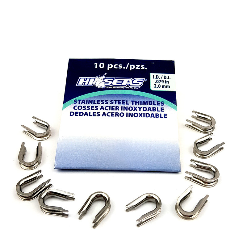 AFW Hi Seas Stainless Steel Thimbles for Sewing, Crafting & Sailing - Durable Finger Protection for Needlework, Leatherworking & Marine Ropes