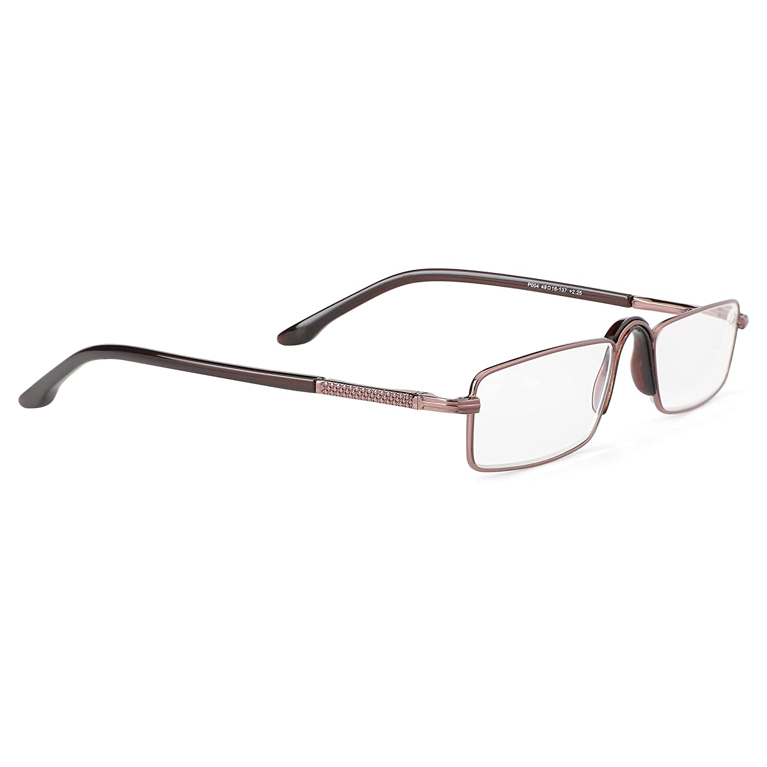 Premium Full Rim Reading Glasses with Fixed Nose Pad - Comfortable & Stylish for Reading, Computer Work & Daily Use
