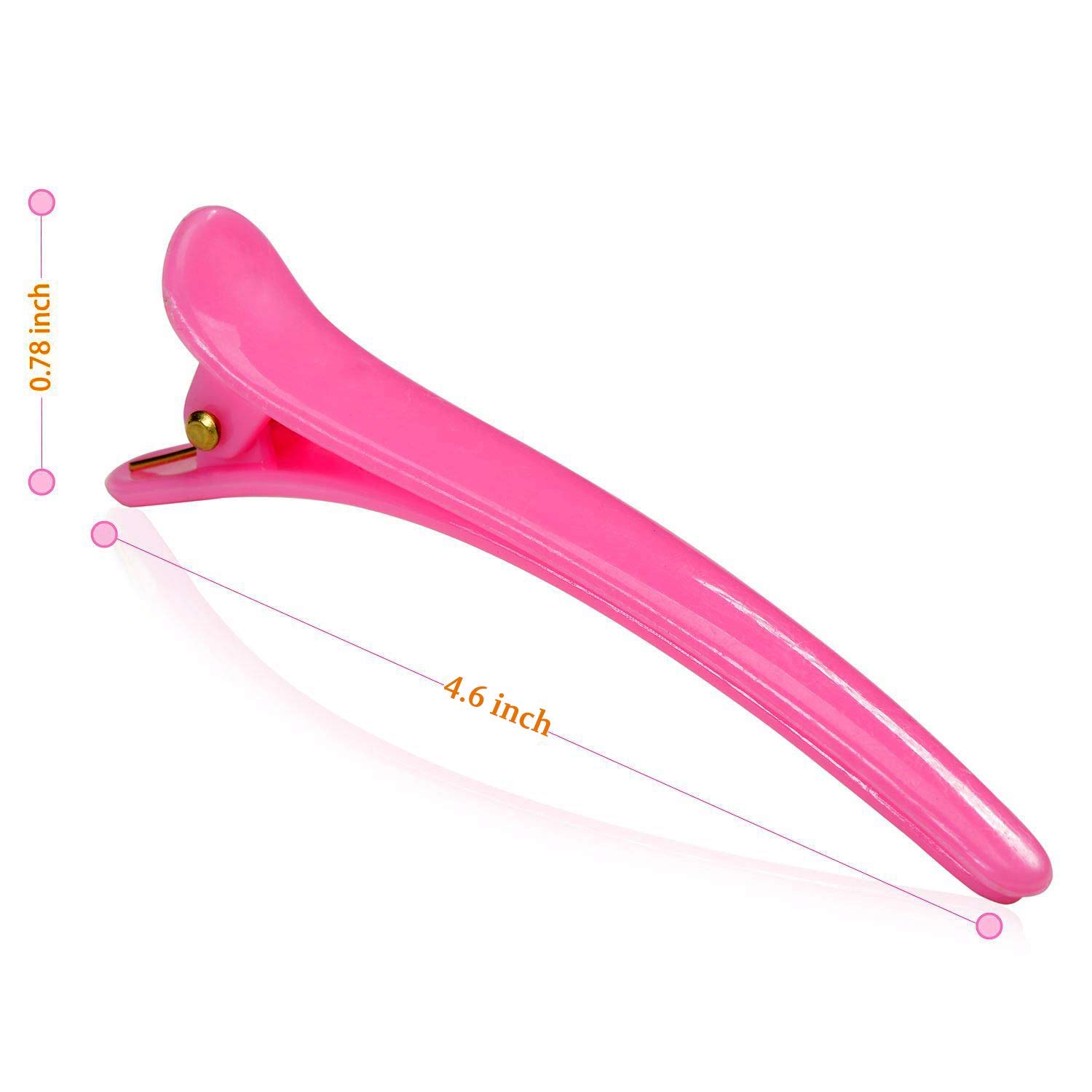 12Pcs Non-Slip Hair Sectioning Clips for Women & Girls - Colorful Hairdressing Clips for Salon, Styling, Cutting & Braiding - Perfect for Home & Professional Use