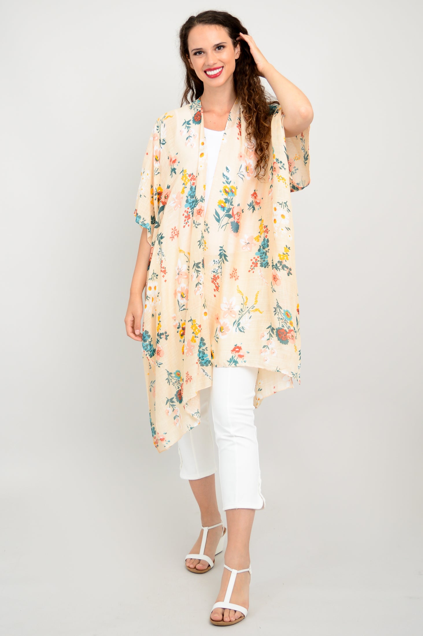 Darcy Floral Print Maxi Dress for Women - Spring Picnic Sundress, One Size, Boho Chic Summer Dress for Beach Vacation, Garden Party & Outdoor Activities