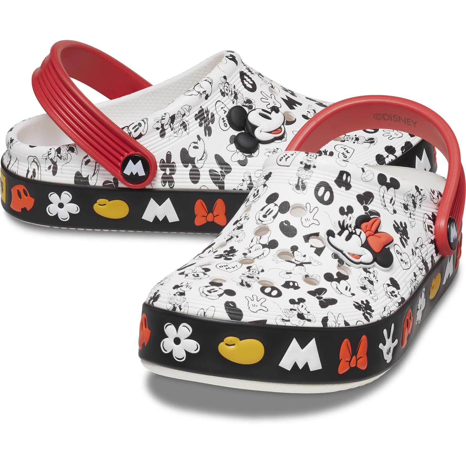 Crocs Unisex-Child Mickey Mouse Off Court Clog | Comfortable Kids' Shoes for Play, School & Outdoor Activities