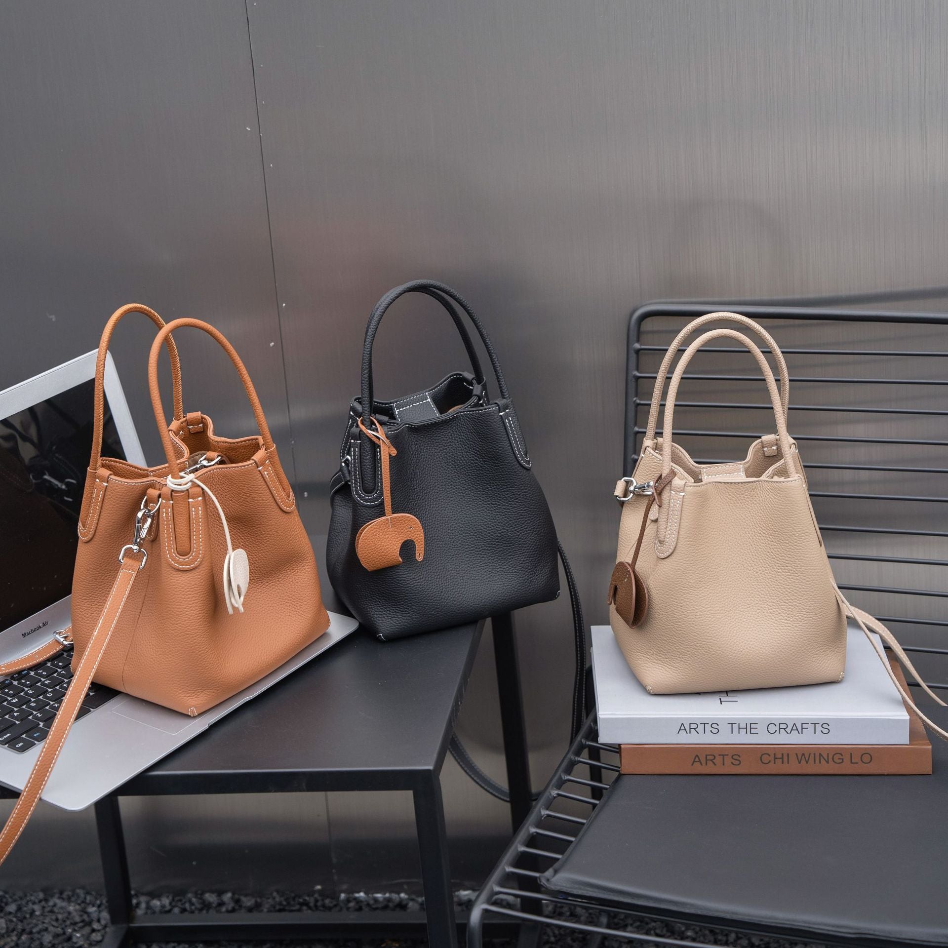 Mini Leather Bucket Bag for Women - Stylish Crossbody Purse with Adjustable Strap, Perfect for Daily Use, Travel & Shopping