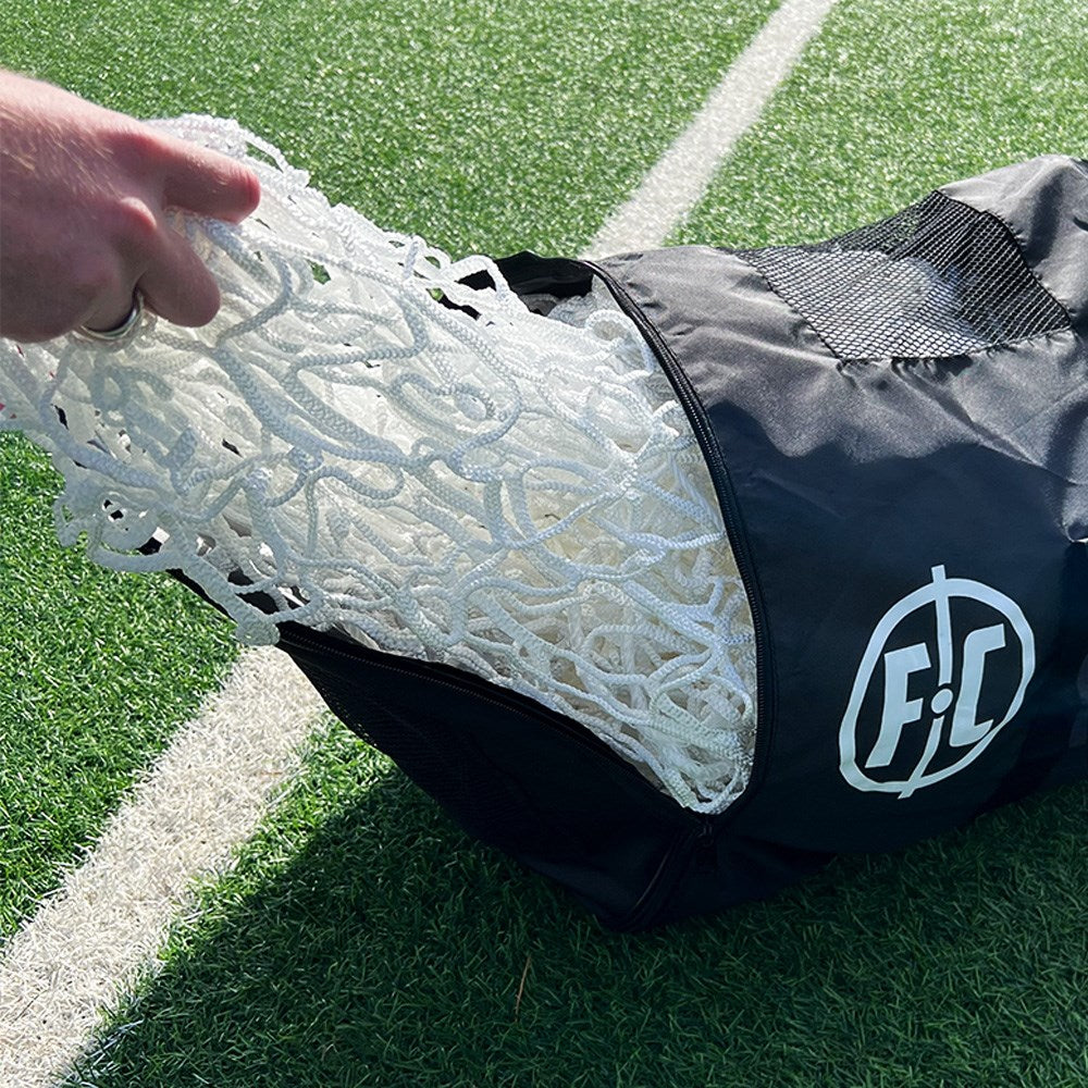 FC Dual Goal Net Bag - Soccer & Lacrosse Training Equipment for Kids & Adults - Perfect for Backyard, Park, and Field Practice