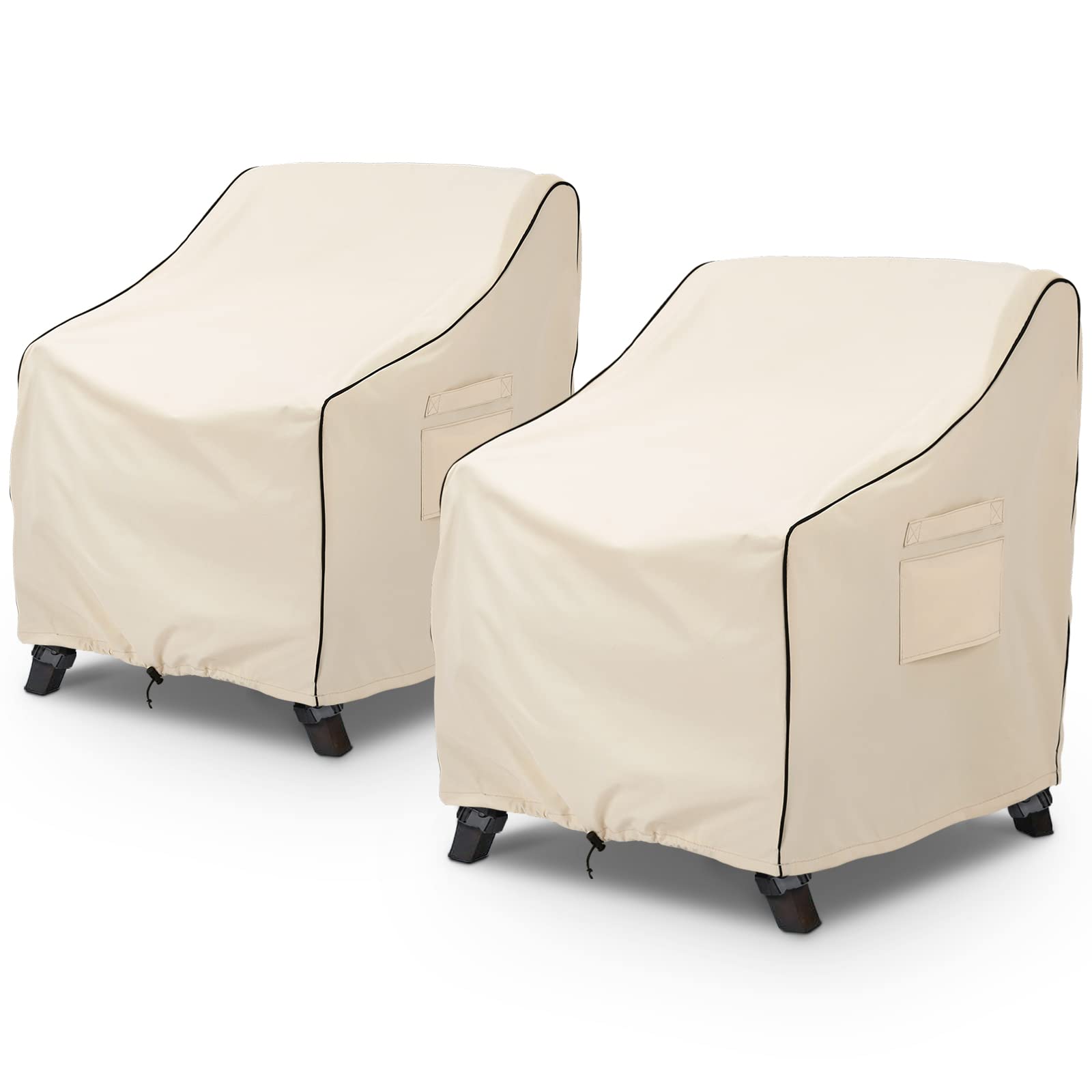 Waterproof Outdoor Chair Covers 2 Pack - Fits Chairs up to 32
