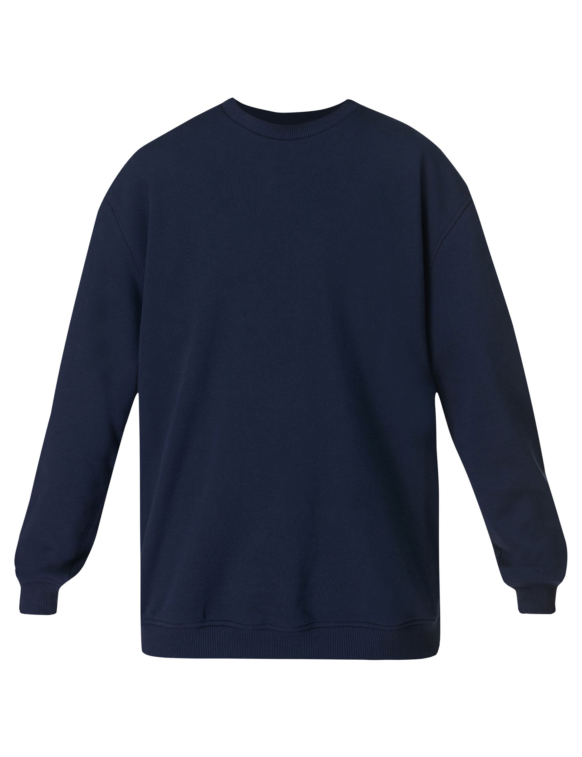 Explore More Longline Sweatshirt for Men & Women | Navy Blue Oversized Streetwear | Perfect for Casual Outfits, Loungewear & Layering