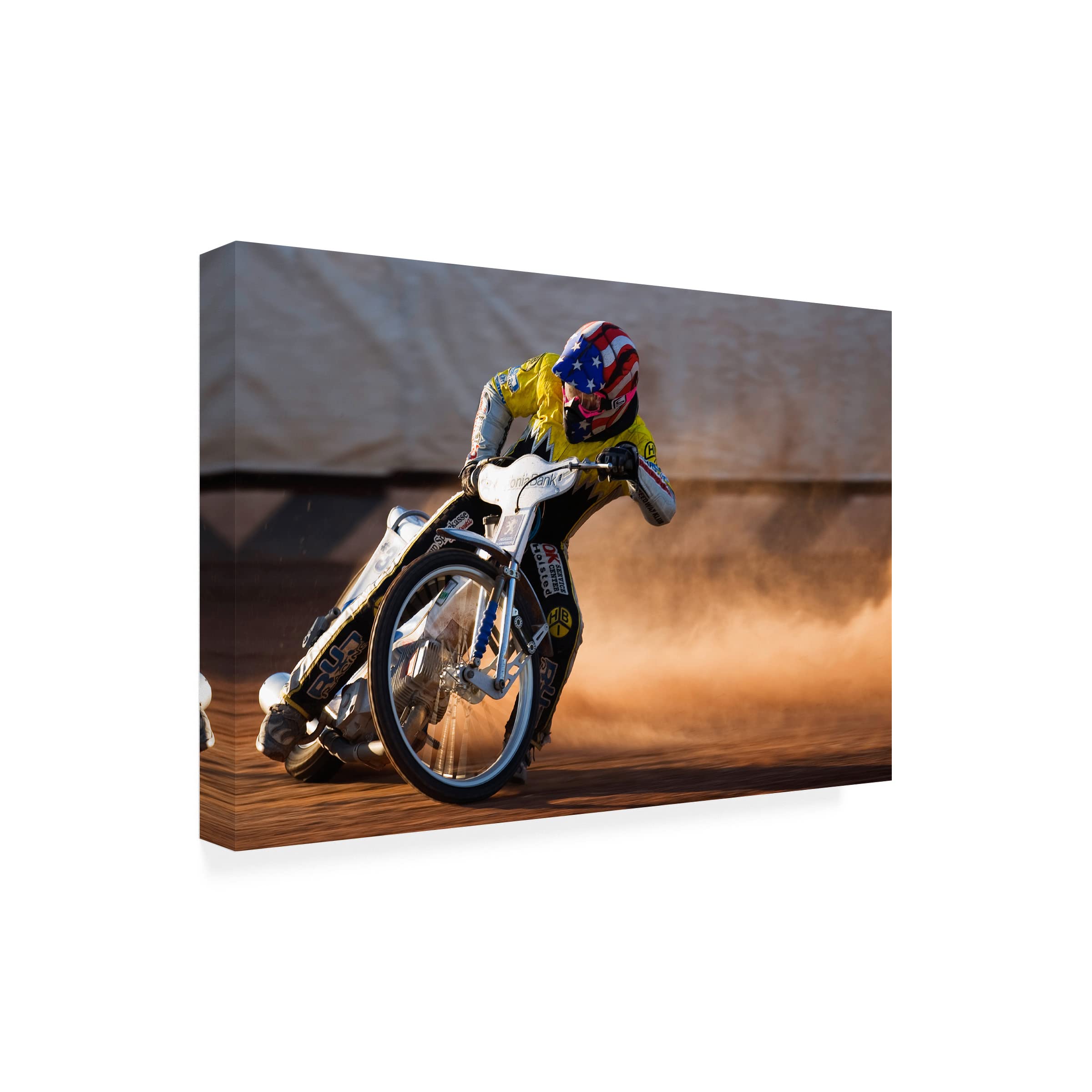 Trademark Fine Art 'Going Sideways' Canvas Wall Art by Thomas Sass Pedersen - Modern Abstract Painting for Living Room, Bedroom & Office Decor