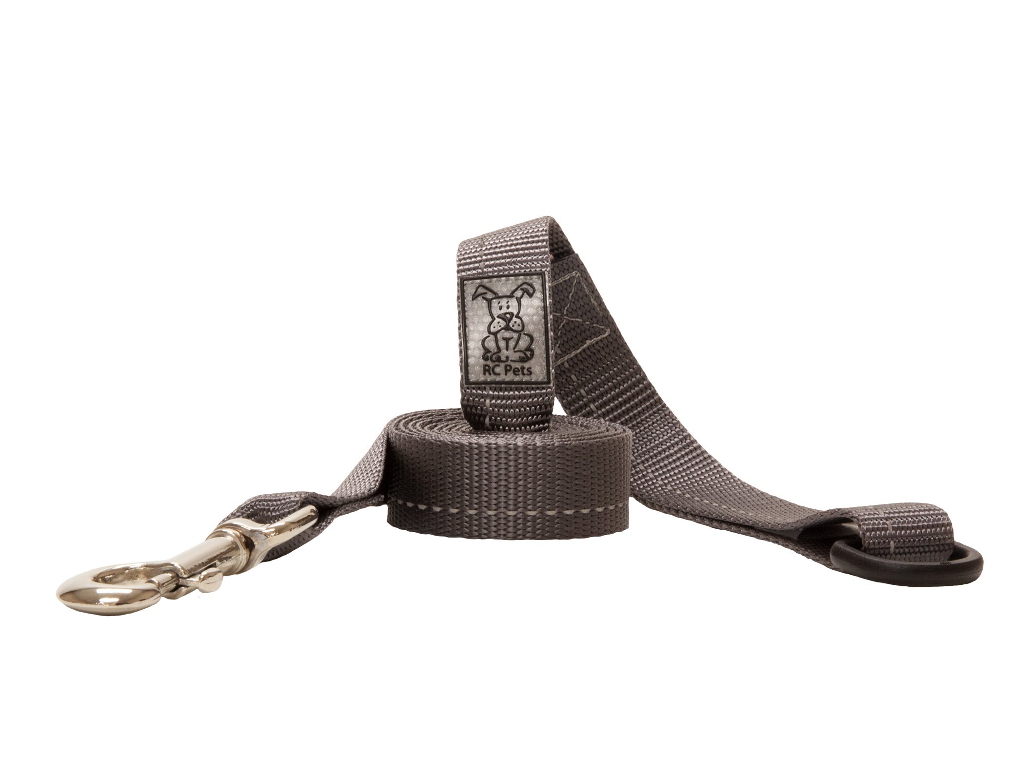 RC Pet Products Premium 6FT Dog Leash - 1/2 Inch Width, Durable Charcoal Nylon Leash for Medium & Large Dogs - Perfect for Walking, Training & Outdoor Adventures