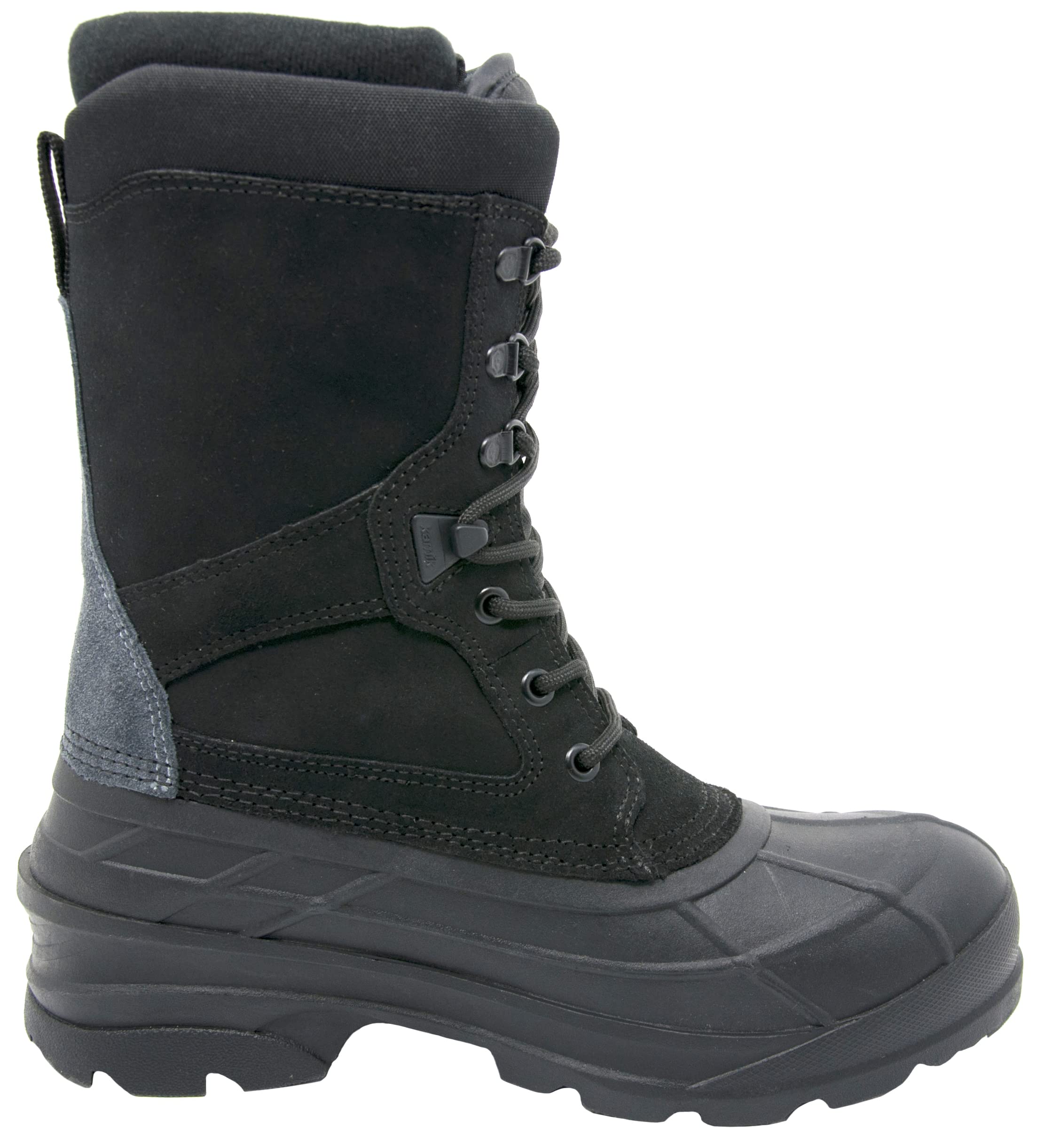 Kamik Nation Plus Leather Snow Boots for Men - Thermal & Waterproof Winter Boots - Ideal for Snow Hiking, Ice Fishing & Cold Weather Outdoor Activities