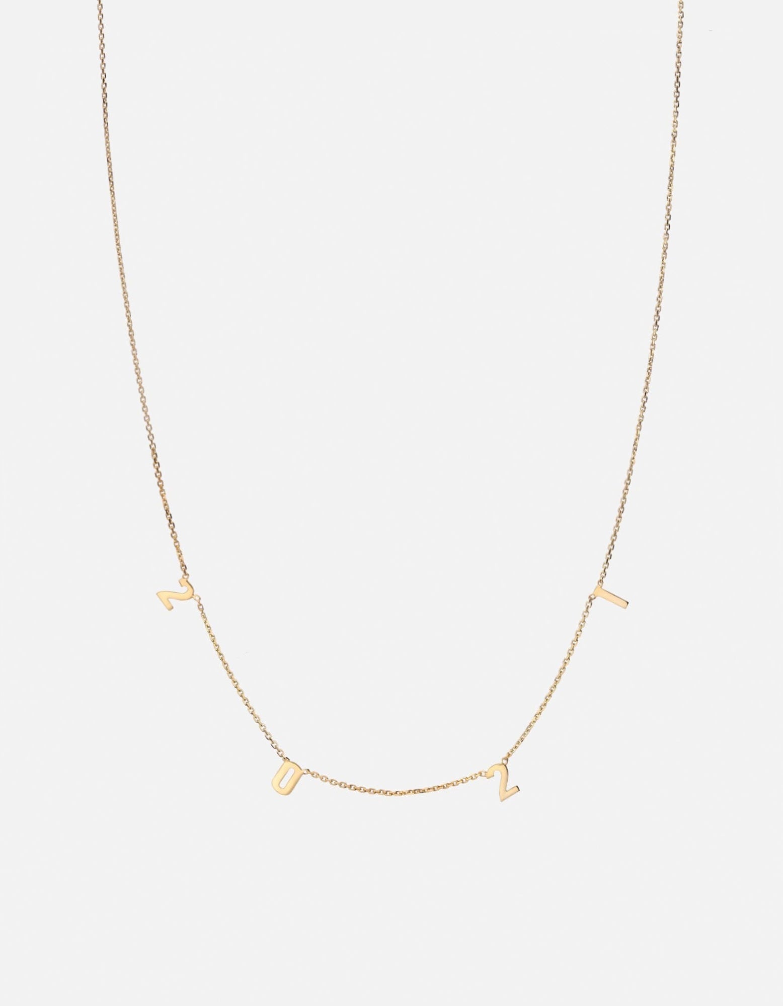 14k Gold Numerus Necklace - Elegant & Dainty Jewelry for Women - Perfect for Everyday Wear, Date Nights & Special Occasions