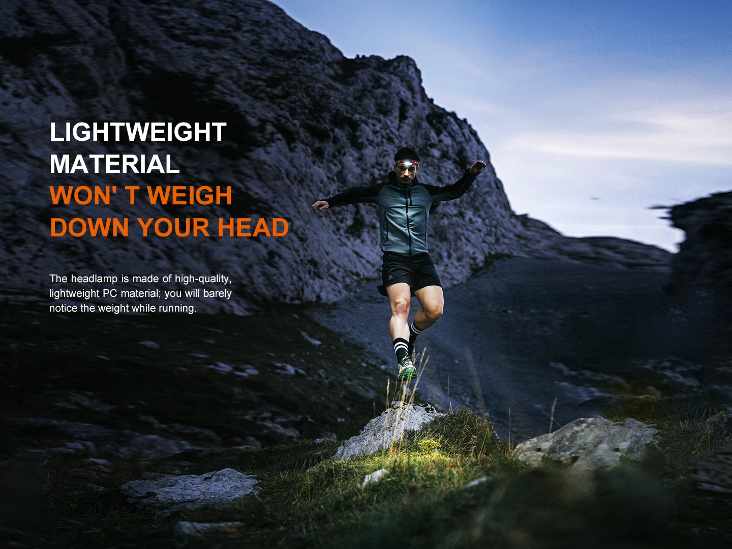 Fenix HL18R T V2 Lightweight Rechargeable Headlamp - 500 Lumens, IP68 Waterproof for Trail Running, Hiking & Camping - Perfect for Outdoor Adventures and Nighttime Activities