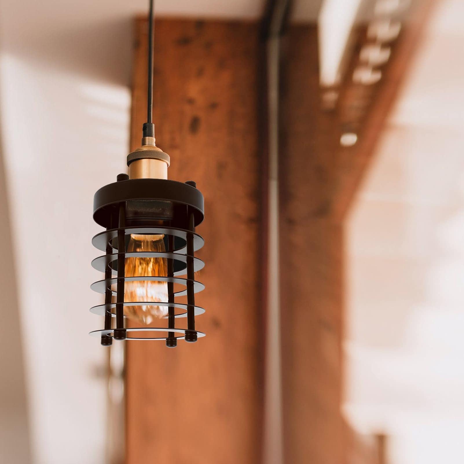 1Pc Wrought Iron Chandelier Lampshade - Adjustable Geometric Lamp Cage for Floor & Ceiling Lights - Metal Wire Hollow Out Design - Perfect for Living Room, Bedroom, and Dining Room Lighting Decor