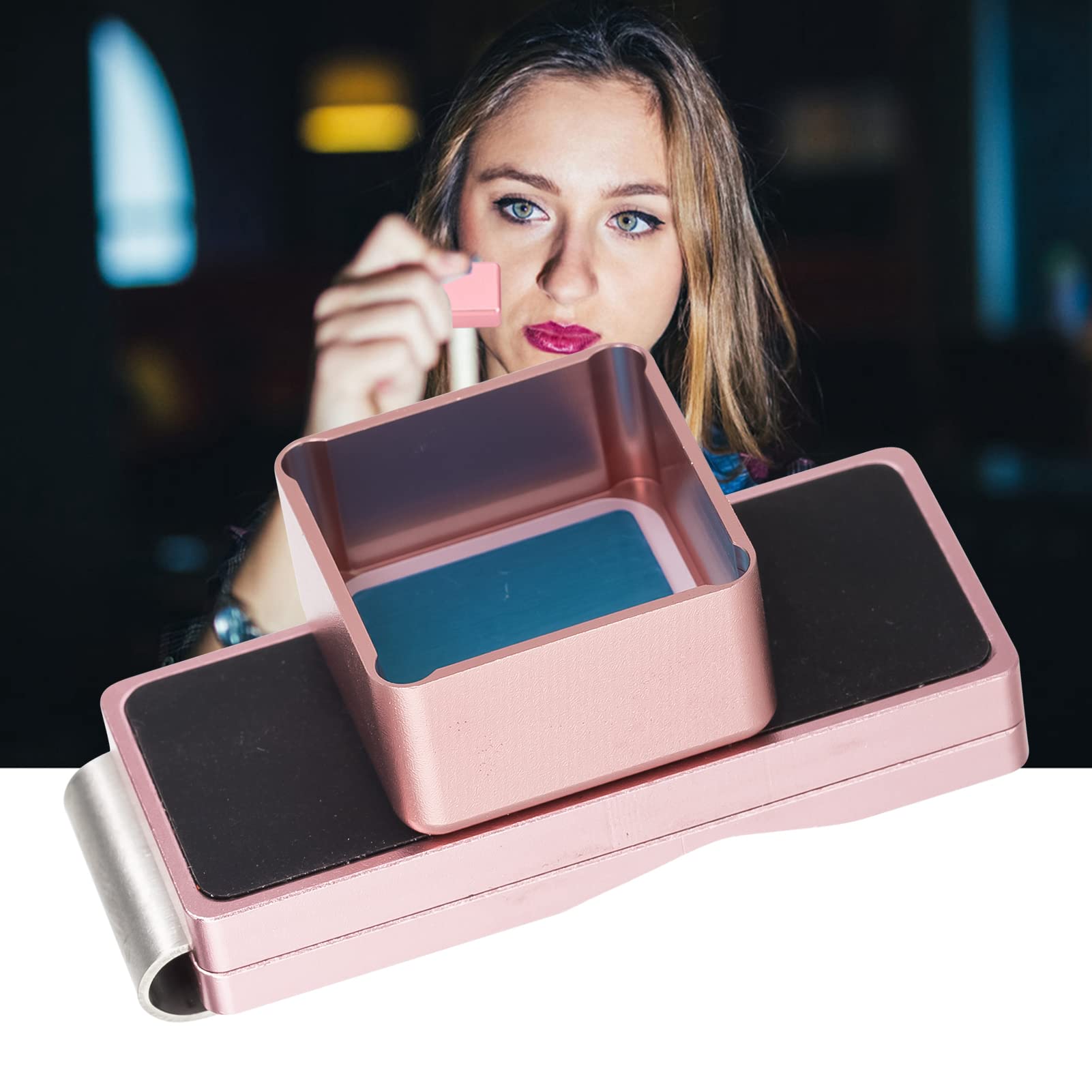 Jadeshay Magnetic Billiard Chalk Holder - Portable Mini Aluminum Cue Tip Chalk Carrier with Clip - Rust-Resistant & Mess-Free Chalk for Pool, Snooker & Game Room Accessories - Perfect for Bars, Home Pool Tables & Professional Players